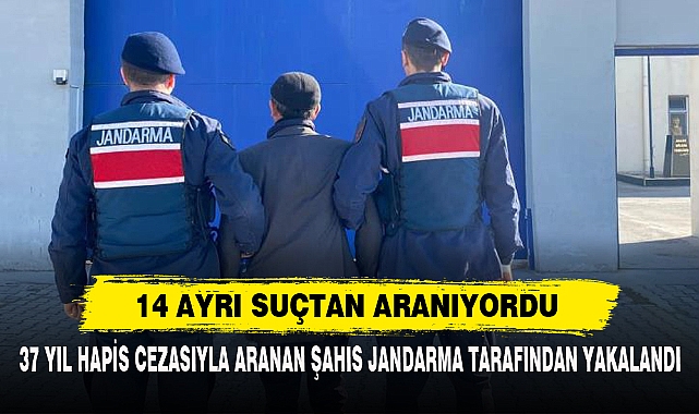37 Yıl Hapis Cezasıyla Aranan Şahıs Jandarma Tarafından Yakalandı