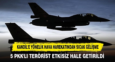 5 Pkk'lı Terörist Etkisiz Hale Getirildi