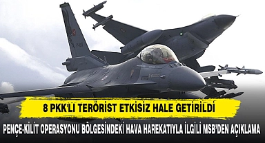 8 Pkk'lı Terörist Etkisiz Hale Getirildi