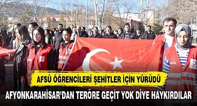 AFSÜ ŞEHİTLER İÇİN TEK YÜREK