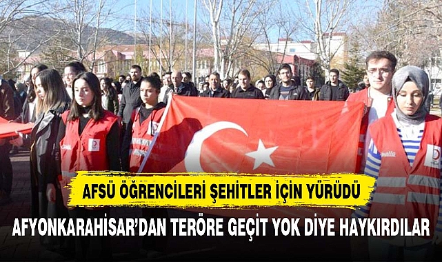 AFSÜ  ŞEHİTLER İÇİN TEK YÜREK