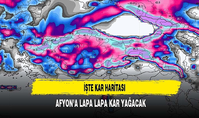AFYON'A LAPA LAPA KAR YAĞACAK