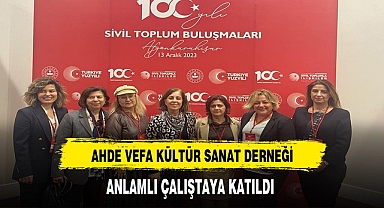 Afyon'da Ahde Vefa Derneği Anlamlı Çalıştaya Katılım Sağladı