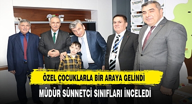 Afyon'da Özel Çocuklarla Bir Araya Gelindi. Müdür Sünnetci Sınıfları İnceledi