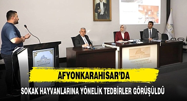 AFYON'DA SOKAK HAYVANLARINA YÖNELİK TEDBİRLER GÖRÜŞÜLDÜ