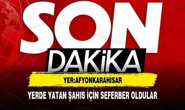 Afyon'da Yerde Yatan Şahıs İçin Seferber Oldular