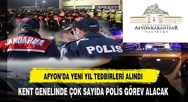 Afyon'da Yılbaşı Tedbirleri Kapsamında Çok Sayıda Polis Görev Alacak