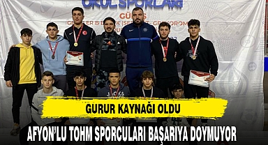 AFYON’LU TOHM SPORCULARI BAŞARIYA DOYMUYOR