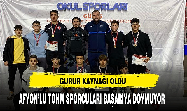 AFYON’LU TOHM SPORCULARI BAŞARIYA DOYMUYOR