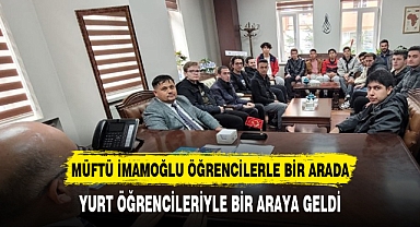 Afyon Müftüsü öğrencilerle bir araya geldi
