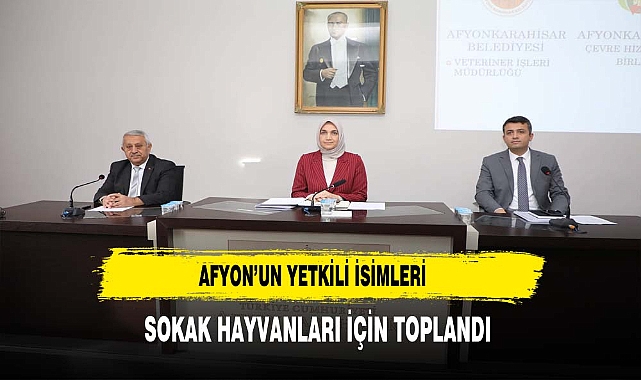 Afyon'un Yetkili İsimleri Sokak Hayvanları İçin Toplandı