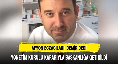 Afyonda Eczacılar Demir ile devam kararı aldı