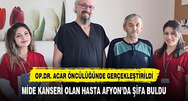 Afyonda şifa buldu