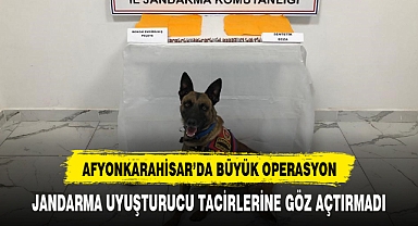 Afyonkarahisar’a uyuşturucu sevkiyatına jandarma ‘dur’ dedi