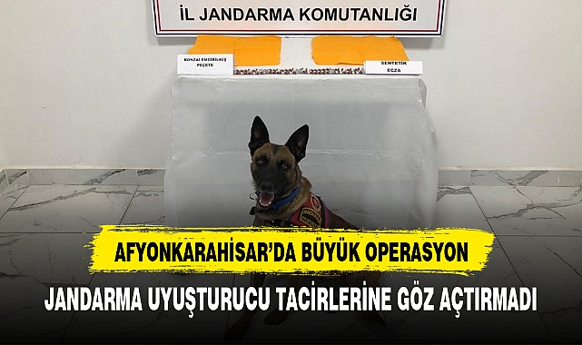 Afyonkarahisar’a uyuşturucu sevkiyatına jandarma ‘dur’ dedi