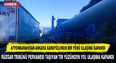 Afyonkarahisar-Ankara Karayolunun Bir Yönü Ulaşıma Kapandı