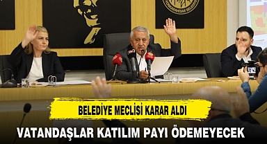 AFYONKARAHİSAR BELEDİYESİNE VATANDAŞLAR KATILIM PAYI ÖDEMEYECEK