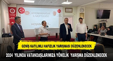 Afyonkarahisar'da geniş katılımlı hafızlık yarışması gerçekleştirilecek