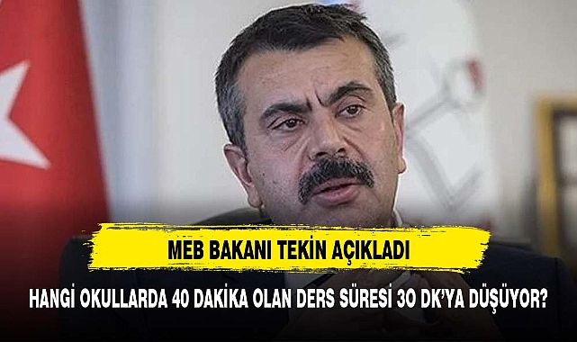 Afyonkarahisar'da hangi okullarda ders saati süresi 30  dakika'ya düşüyor