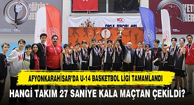 Afyonkarahisar’da U-14 Basketbol Ligi Tamamlandı