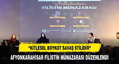 Afyonkarahisar Filistin Münazarası Düzenlendi