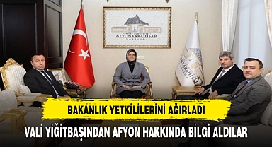 Afyonkarahisar Valiliği, İçişleri Bakanlığı Yetkililerini Ağırladı