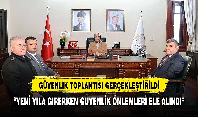 "Afyonkarahisar Valisi Doç. Dr. Kübra Güran Yiğitbaşı Başkanlığında Asayiş Toplantısı Gerçekleştirildi"