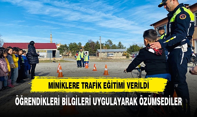 Afyonkarahisarlı miniklere trafik bilinci aşılandı