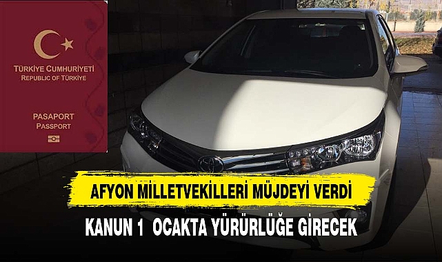 Afyonkarahisarlı vekillerden  yeni yıl müjdesi geldi