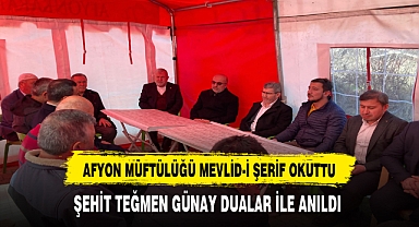 Afyonlu Şehit Günay Dualar İle Anıldı