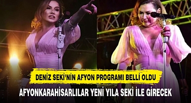 Afyonlular yeni yıla Deniz Seki ile girecek