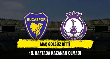 Afyonspor Bucaspor maçı golsüz bitti
