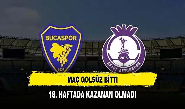 Afyonspor Bucaspor maçı golsüz bitti