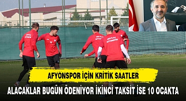 Afyonspor'da kritik saatler !!!!
