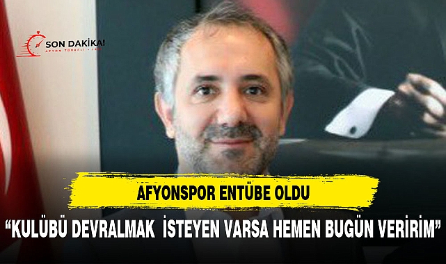 Afyonspor Entübe oldu !!!