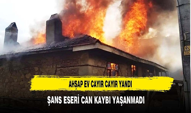 AHŞAP EV CAYIR CAYIR YANDI