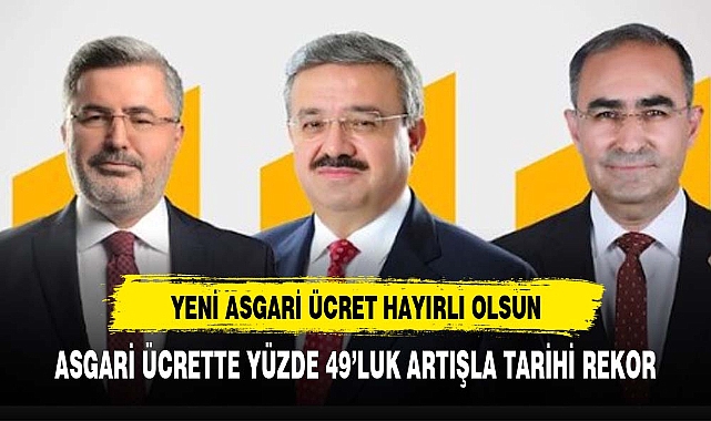 AK Parti Afyonkarahisar Milletvekilleri, "Asgari ücret hayırlı olsun"