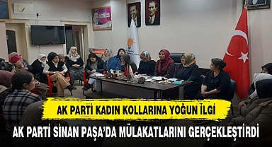 AK PARTİ SİNAN PAŞA'DA MÜLAKATLARINI GERÇEKLEŞTİRDİ