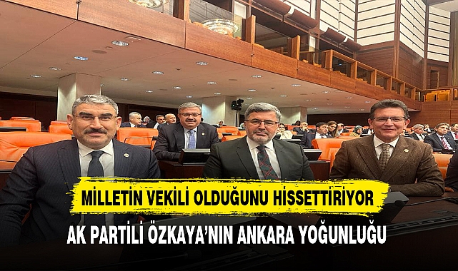 AK Partili Özkaya'nın Ankara Yoğunluğu Milletin Vekili Olduğunu Hissettiriyor.