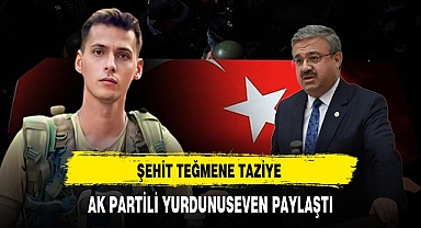 AK Partili Yurdunuseven Şehit Emir İçin Taziye Mesajı Yayınladı