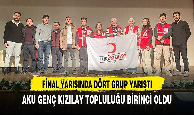 AKÜ GENÇ KIZILAY TOPLULUĞU BİRİNCİ OLDU