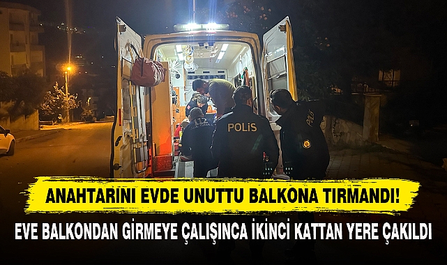 Anahtarını Evde Unuttu Balkona Tırmandı!