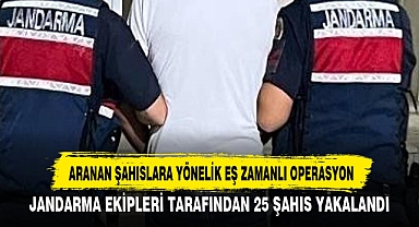 ARANAN ŞAHISLARA YÖNELİK EŞ ZAMANLI OPERASYON