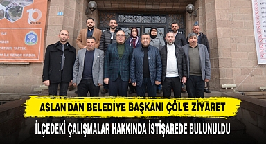 Aslan'dan Belediye Başkanı Çöl'e Ziyaret