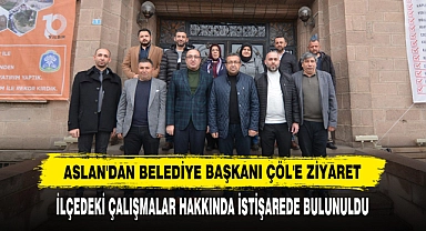 Aslan'dan Belediye Başkanı Çöl'e Ziyaret