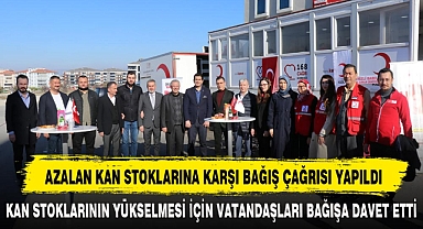 AZALAN KAN STOKLARINA KARŞI BAĞIŞ ÇAĞRISI YAPILDI