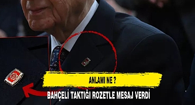 Bahçeli’nin rozeti ile kravatı dikkat çekti! Herkes anlamını merak etti! İ