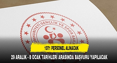 BAKANLIK 1071 PERSONEL ALACAK