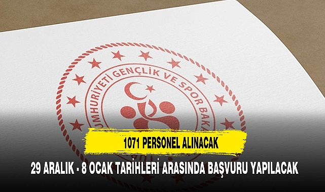 BAKANLIK 1071 PERSONEL ALACAK