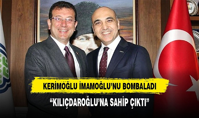 Bakırköy Belediye Başkanı Kerimoğlundan İBB Başkanı İmamoğlu'na ağır sözler